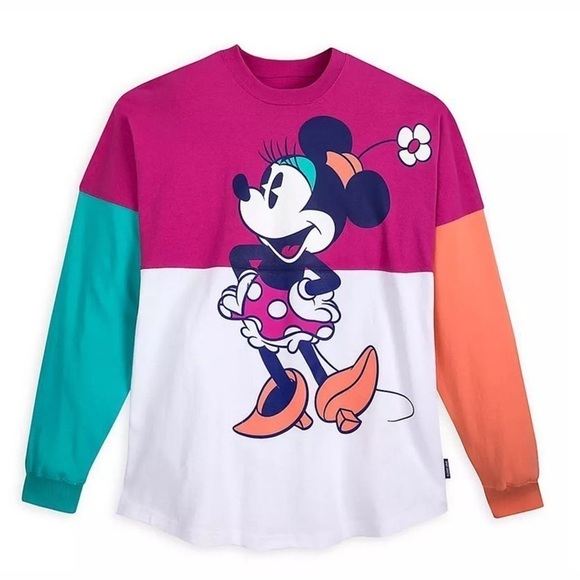 Minnie Mouse Color Block Spirit Jersey - Picture 1 of 8